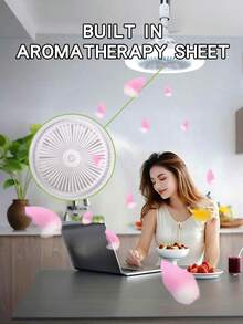 Ceiling Fan Light, With Light And Remote Control, Room Decoration, Full Direction Adjustable, E26 Lamp Holder Ceiling Fan Light, Fan 3 Speed Adjustable, 3 Color 3000-6500K Dimmable Smart Led Light, With Timing Night Light Function - one-size - View 7
