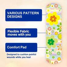 20/40/60/80/100pcs Transparent Ocean Life Pattern Band-Aids - Transparent Cartoon Care Stickers With Interesting Starfish, Octopus, Turtle And Coral Reef Patterns, Suitable For Protecting Wounds From Abrasions, Falls And Sports. Wound Protection Tape | Durable Adhesive | Cartoon Band-Aids | Soft Tape - View 6