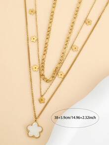 Kalung Multi-layer Ringan, Retro, Kasual, Serbaguna, Bohemian, Elegan, untuk Bisnis & Pemakaian Sehari-hari - MultiWarna - View 2