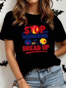 An Inspiring Message In Vibrant Colors That Encourages You To Let Go Of Doubts And Act With Confidence, Reminding You Of Your Inner Strength And The Positive Energy Of Progress. A Modern, Comfortable, Casual Women's T-Shirt For Everyday Wear. - 黑色 - 查看 8