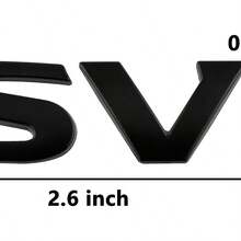 3d Metal Sv Emblem Badge Sticker For Car Suv Truck Silver Decorative Decal For Fender Nameplate Easy Installation - 1PC - 查看 6