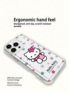 Ốp điện thoại Sanrio trong suốt, quà tặng ngày lễ, chống trượt, chống rơi, chống bám vân tay, dành cho iPhone 17, 17Air, 17pro, 17promax, 11, 12, 13, 14, 15, 16pro, 16promax, 14Plus, 15Plus, 16Plus, 16pro, 16promax, XR - Trong sáng - Xem 5