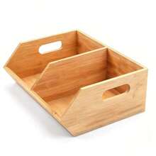 Pantry Organizer - Wooden Stackable Bins For Space-Saving Storage, Durable And Versatile Design With Easy Stacking, Kitchen And Bathroom Storage Containers For Food Snacks Potatoes Onions - atributo único - Ver 9