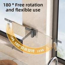 Wall Mounted Rotating Kitchen Cloth Organizer Multifunctional Drain Rack Space Saving Storage Holder for Dishcloths and Towels - Gris - Ver 5