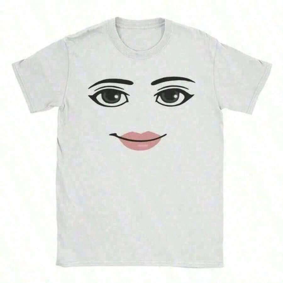 Printed T-Shirt Plus Size Men's Clothing, High Quality Novelty Robloxs Woman Face Game Meme Graphic T Shirts Men Women Fashion Short Sleeve T-Shirts Unisex Tops ,Y2K,Oversized Shirt Men S-5XL,Summer Tops - Black - View 1