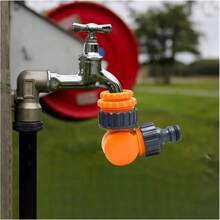 Adaptador de manguera de jardín de conexión rápida de 1/2 pulgada - Plástico duradero, sello a prueba de fugas, conexión de manguera sin herramientas, adecuado para jardinería y sistemas de riego, rosca estándar, diseño de conexión rápida, conexión roscada, ajuste - A - Ver 8