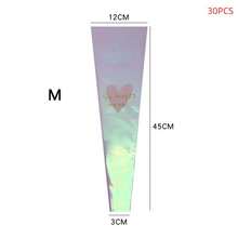 30pcs Transparent Rose Packaging Bags Flower Bouquet Plastic Bag Bouquet Wrapping Paper One Straight Bag Flower Packagin - Multicolor - View 8