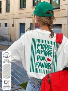 Camiseta holgada de mujer con estampado vintage de puesta de sol de California, 100% algodón transpirable de cuello redondo y manga corta, estilo callejero de playa de los 90, adecuada para días de playa, vacaciones de verano, brunch, paseos por la ciudad y looks de verano retro casuales - Blanco 2 - Ver 1