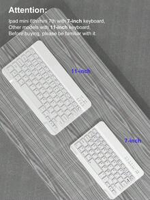 360°旋转键盘保护套，兼容iPad（A16）第11/10代、第7/8/9代，iPad Air第4/5代/(M2) 2024/(M3) 2025，iPad Pro 11英寸（2018/2020/2021/2022），PU皮革材质，内置可拆卸无线键盘，150mAh电池，带Apple Pencil收纳槽，灰色 - 灰色 - 查看 12