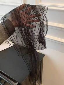 1件套女式蕾丝波点细围巾，搭配高档腰带配饰，适合搭配阿巴雅长袍穿着。 - 彩色 - 查看 6