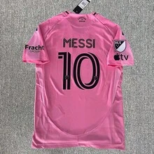 2025/26 Miami Home Jersey MESS I #10 MLS Soccer Jersey Pink Football Shirt - Wassermelonenrosa - Übersicht 1