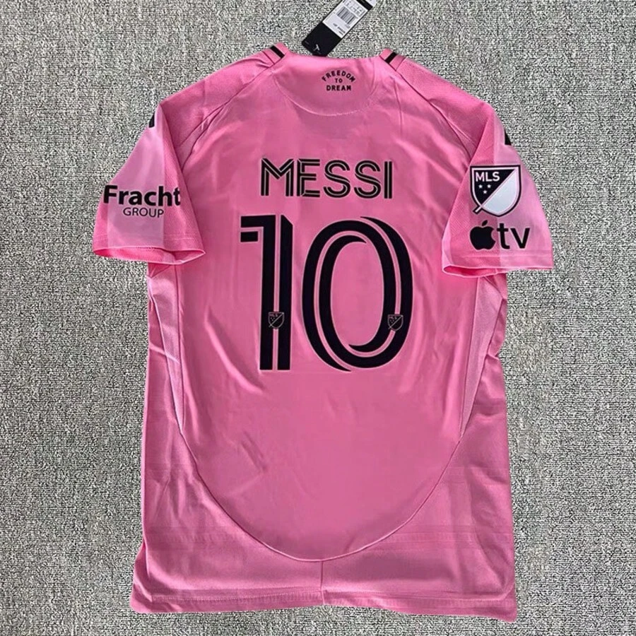 2025/26 Miami Home Jersey MESS I #10 MLS Soccer Jersey Pink Football Shirt - Wassermelonenrosa - Übersicht 1