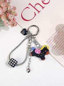 1pc Double-Sided Printed Little Horse Keychain, Multi-Element Chain Pendant, Cartoon Cute Bag Charm Accessory - Multicolor - View 10
