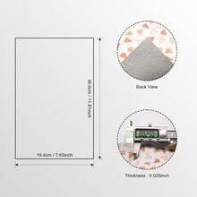 1片水果印花仿皮面料，尺寸为19.4x30.0厘米，合成革材质，适合制作耳环、包包、手机壳、铅笔盒、钱包、手提包及其他DIY工艺品和发饰。 - A4 - 查看 2