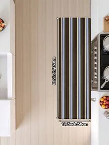 1 件复古耐用彩虹条纹地毯，适用于卧室、厨房、浴室、户外、走廊、客厅，可水洗厨房垫 - 彩色 - 查看 12
