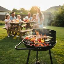 Inde ALGON | Barbacoas de Carbón con Parrilla Zincada, Modelos Redondos, Rectangulares y de Sobremesa en Varios Tamaños, Barbacoas Portátiles para Jardín, Terraza o Camping - Envío GRATIS ✅ Entrega 24/48h a España (península) - Ø41 cm - Ver 6