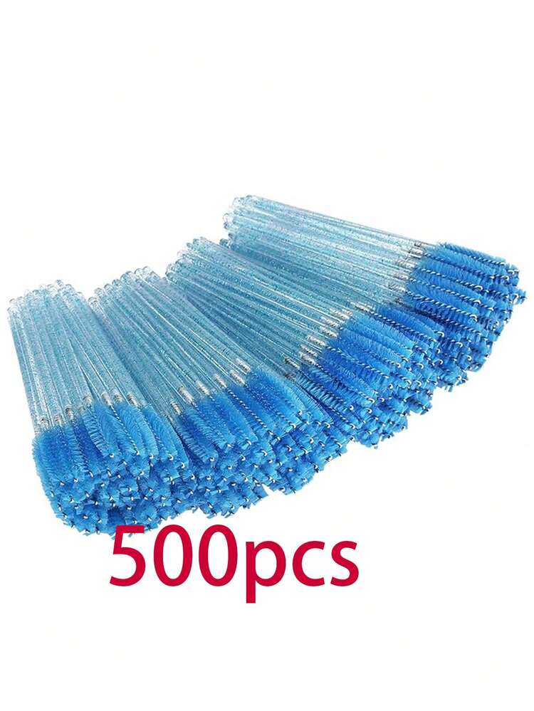 Bộ cọ chuốt mi dùng một lần gồm 10 màu để lựa chọn, 500 chiếc/100 chiếc/50 chiếc, bộ dụng cụ trang điểm kẻ mắt đen, cọ chuốt mi dùng để nối mi và tạo dáng lông mày (màu pha lê). - Nhiều màu - Xem 65