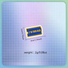 1/2/5pcs "I'M THIS OLD" Vintage Movie Ticket Sticker,Suitable For Cars, Motorcycles, Computers, Mobile Phones, Doors, Windows , Walls, Scrapbooking & Decor - A - View 4