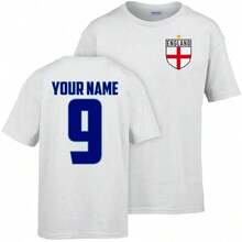 England Name And Number 2026 T Shirt Kids - 黑色 - 查看 5