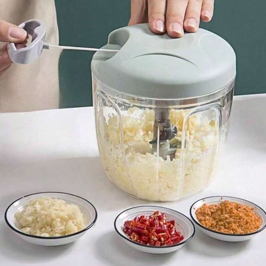 1 cái Máy cắt rau củ quả xanh, Máy cắt thủ công, Dụng cụ nghiền tỏi đa năng, Máy xay tỏi, Máy ép tỏi, Máy thái rau củ, Máy nghiền trái cây sáng tạo, Dụng cụ nghiền tỏi thủ công, Dụng cụ nhà bếp, Dụng cụ nấu ăn tiện lợi màu trơn - Nhiều màu - Xem 1
