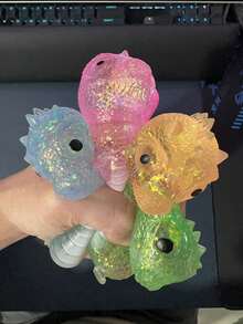 NeeDoh 1个芒果造型挤压玩具 - 解压玩具 - 挤压玩具 - 软玩具 - 捏捏乐玩具 - 指尖玩具 - 史迪奇玩具 - 旅行玩具 - 课堂指尖玩具 - 迷你洗澡玩具 - 圣诞文具减压球，送给男孩、女孩的礼物，适合情人节、新年、生日、圣诞节、万圣节等各种场合，完美礼物 - 彩色 - 查看 7