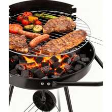 Inde ALGON | Barbacoas de Carbón con Parrilla Zincada, Modelos Redondos, Rectangulares y de Sobremesa en Varios Tamaños, Barbacoas Portátiles para Jardín, Terraza o Camping - Envío GRATIS ✅ Entrega 24/48h a España (península) - Ø41 cm - Ver 9