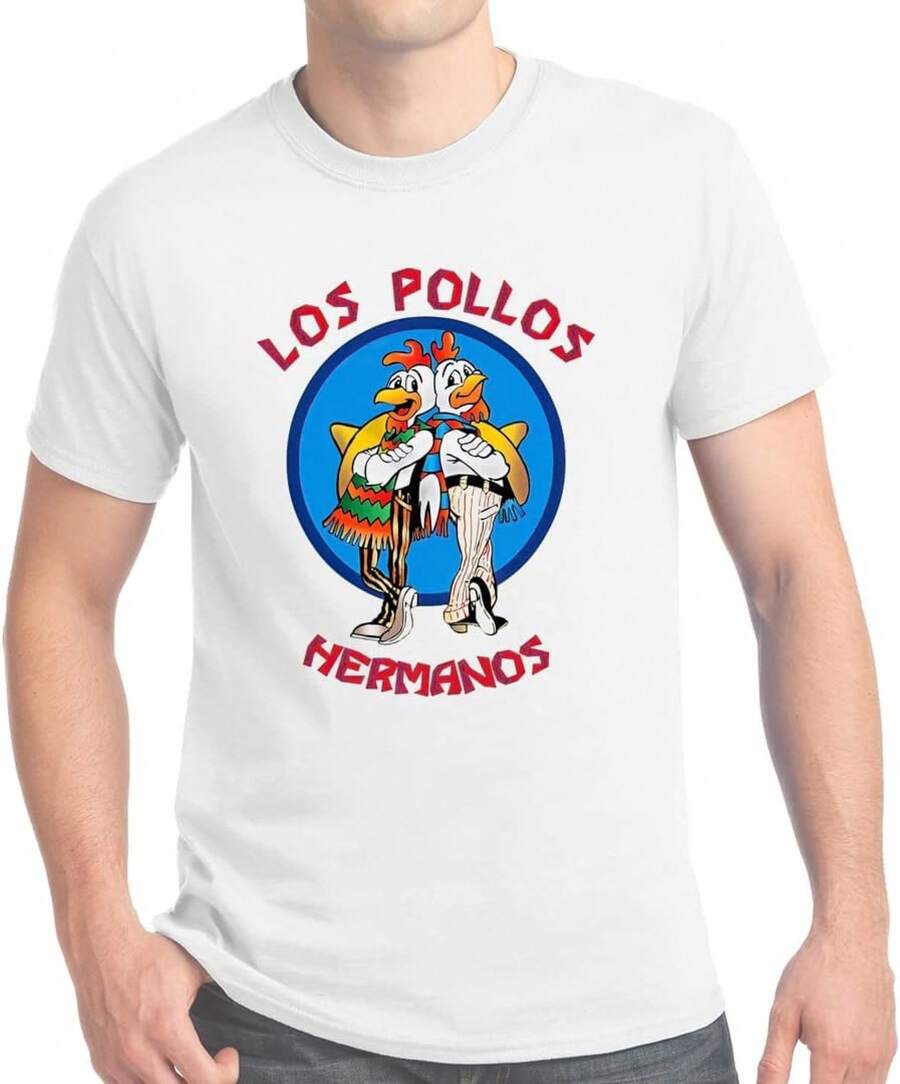 Playera Los Pollos Hermanos Dos Colores - Blanco - Ver 1