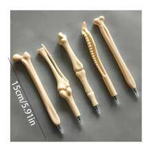 4/8pcs Creative Bone-Shaped Ballpoint Pens, Various Stylish Designs, Writing & Drawing Pens, Small Gifts, Perfect For Nurses, Doctors And Office Use - Multicolor - View 6