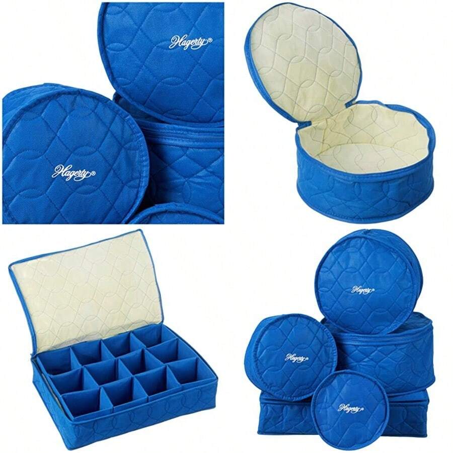 Hagerty 19771 China Storage Set of 5, Blue - AZUL - Ver 1