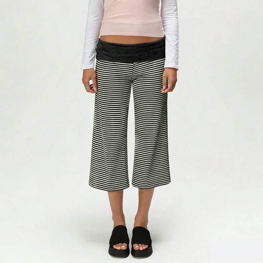 Pantalones Capri Holgados de Estilo Y2K para Mujer, Pantalones Anchos y Cortos, Estilo Gaucho, Cómodos, Casuales, para Yoga, Pijama - G - Ver 1