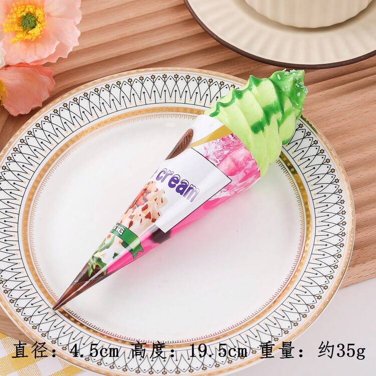 Bộ 5 nam châm tủ lạnh hình kem ốc quế mềm mại, đồ chơi bóp đàn hồi chậm, bộ đồ chơi giảm căng thẳng hình món tráng miệng dễ thương, quà tặng ngày lễ. - Một cỡ - Xem 7