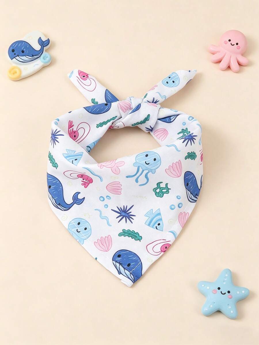 A Cute And Sweet Pet Triangle Scarf, Drool Bib, Suitable For Pet Cats And Dogs To Use At Home - Multicolor - View 1