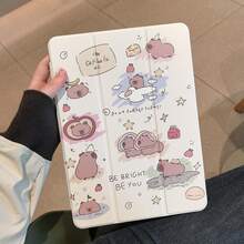 适用于华为MatePad SE 11英寸平板电脑的保护套，MatePad保护套，适用于MatePad 11.5英寸平板电脑的保护套，磁吸式闭合，三折式平板电脑保护套，智能休眠唤醒功能，高透明亚克力背板带笔槽，适用于红米Pad 2 11英寸平板电脑，Pad SE 11英寸平板电脑保护套 - 無色 - 查看 3