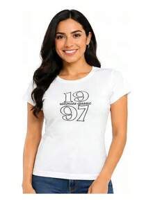 Devit Women's Comfortable Short Sleeve T-Shirt In Various Colors - White - View 8