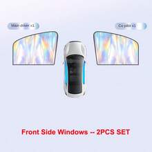 Foldable Car Side Window Sunshade, Magnetic Privacy Curtain, Convenient Storage, Universal Summer Sun Visor - A - View 13