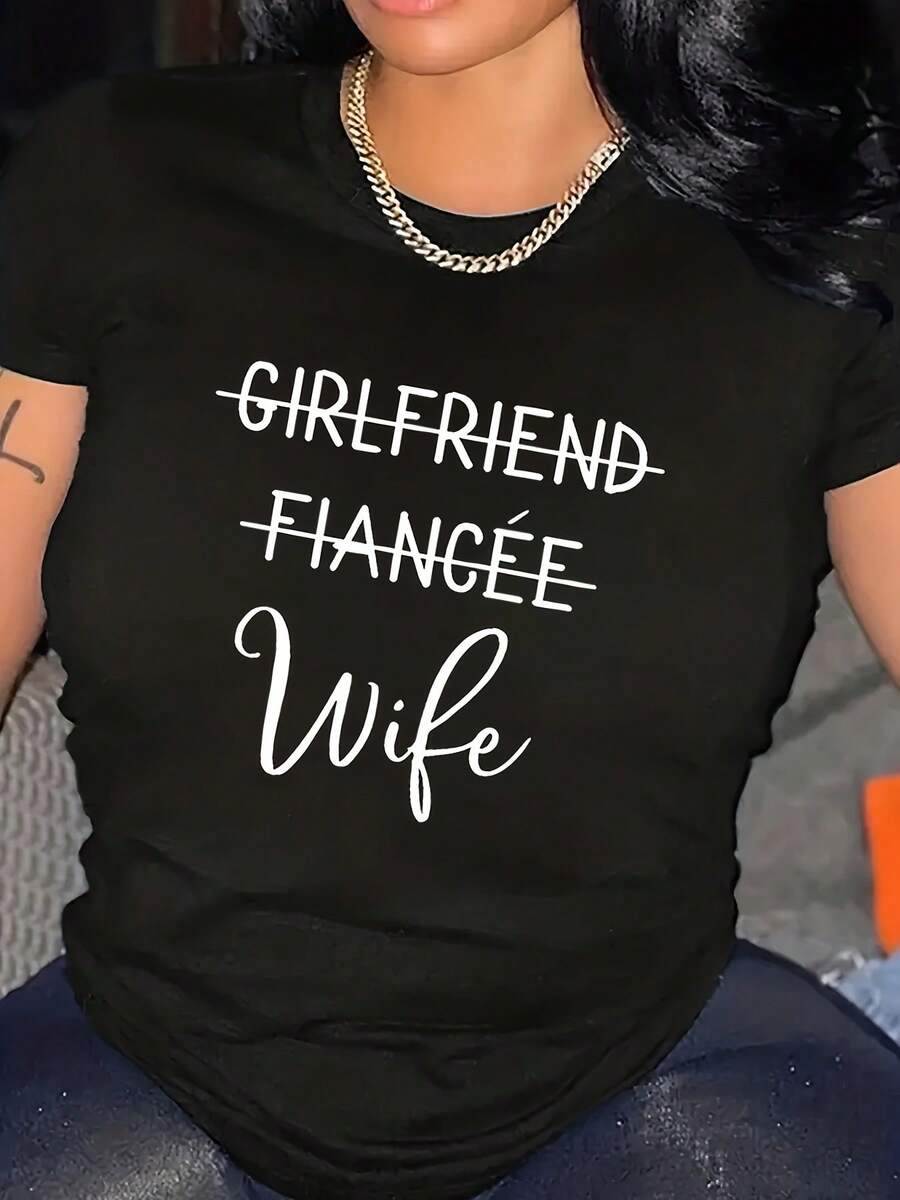 S018 Camiseta Casual de Manga Corta Personalizada con Estampado - Negro - Ver 1