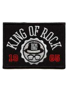 1 miếng vá logo Run DMC King Of Rock 1985, nghệ sĩ hip hop, thêu, có thể ủi lên. - Nhiều màu - Xem 1