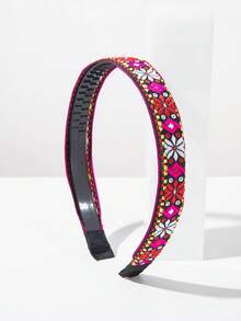 1pc Fashionable Gorgeous Rainbow Chocolate Crumble Hair Hoop Hair Accessory - FG980 Red Rose White - View 4