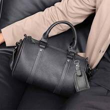 8VEL 1 pieza Bolso de mano casual de gran capacidad para negocios, bolso de embrague, bolso de muñeca, artículos esenciales para vacaciones, antirrobo, portátil, ligero, regalo, organizador de bolsos, carteras, bolsos, monedero, bolsos laterales, bolsos vintage, bolso de viaje, bolso de verano, bolso de primavera, bolso de maquillaje, regalo para hombres, regalo de Navidad, bolsa de viaje - Negro 2 - Ver 9