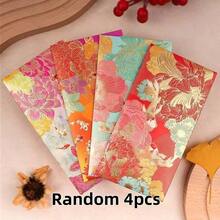 Chinese New Year Red Floral Lantern Design Red Envelope For Lucky Money, Multi-Color Holiday Thank You Cards, Suitable For Weddings, Birthdays, Business Celebrations And Lunar New Year Gifts, Envelopes With Gold Accents - Multicolor - View 13