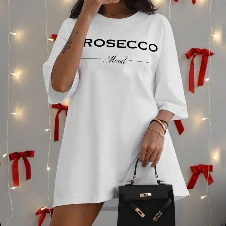 Mid-Length Summer Clothing With American Letter Prints, Stylish And Fashionable, Made Of Pure Cotton, Urban Style, Unique, Loose, Versatile And Casual. - Black - View 1