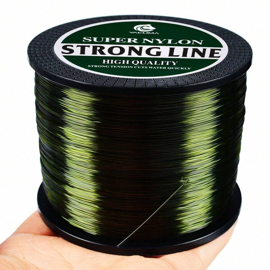 High-Quality Monofilament Nylon Fishing Line 1000M/1093YDS High-Sensitivity Casting And Smooth Sea Fishing Main Line Suitable For All Complex Fishing Scenes Olive Green - Olive Green - View 1