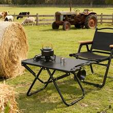 Lightweight Outdoor Folding Table, Integrated Storage Design, Easy To Carry For Travel, Thickened Iron Frame Stable And Non-Wobbling, Wear-Resistant And Pressure-Resistant, Not Easily Deformed, Rust-Resistant And Corrosion-Resistant, Durable, Suitable For Lawn Picnic, Backyard BBQ, Park, Self-Driving Tour, Leisure Table - Multicolor - View 7