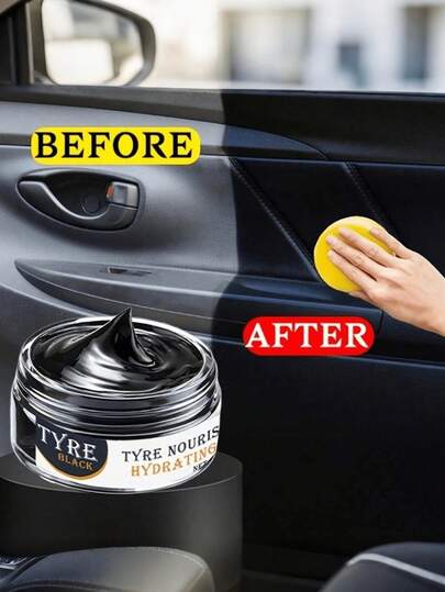 Restaurador de cristalización de piezas de plástico para automóviles, pasta de cera para reparar y pulir el salpicadero negro interior, blanqueador y restaurador antienvejecimiento, acondicionador de neumáticos, crema de mantenimiento para sofás y asientos de cuero genuino, accesorios para automóviles