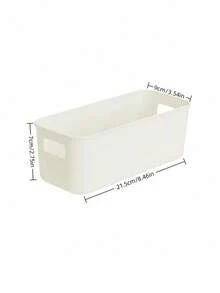 6 piezas/10 piezas Cajas de almacenamiento para cajones de bebé, cajas de almacenamiento con compartimentos blancas/beige, organizadores de cajones de plástico, adecuados para la guardería, fundas de teléfono y accesorios de mesita de noche, diseño minimalista y fresco, ahorro de espacio - Multicolor - Ver 6