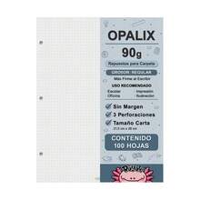 Rayale 100 Hojas Opalix 90g Sin Margen Carta - Punteada - Ver 6