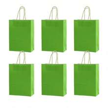 6/12 Túi quà tặng bằng giấy Kraft cổ điển, kích thước 22*16*8cm, kiểu dáng tối giản, thanh lịch, phù hợp làm quà tặng sinh nhật, đám cưới, quà doanh nghiệp, quà ngày lễ. - Xem 25