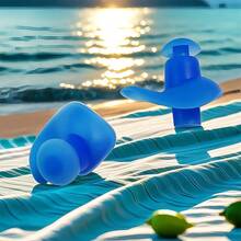 (200 pièces) 100 paires (2 pièces) 1 paire de bouchons d'oreilles de natation en silicone, conception imperméable réutilisable, gauche et droite, ajustement confortable au conduit auditif, empêche l'eau de pénétrer dans les oreilles, convient aux débutants apprenant la natation, freestyle pour hommes, brasse pour adultes, papillon pour femmes, natation d'hiver pour personnes âgées, applicable aux piscines et aux océans, utilisation à la plage, matériau en silicone léger et portable, compact et durable, taille appropriée et réduction du bruit. Fête des mères/Vacances/Amant/Ami/Usage personnel, été, jeux de plein air, essentiel de vacances - Multicolore - Voir 6