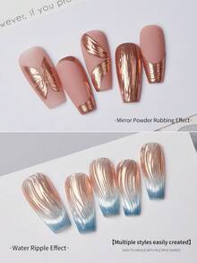 Gel constructor de carámbanos BAOSHIMAN sin necesidad de limpiar en frasco, gel de uñas multiusos para unir rhinestones, esculpir, aplicar polvo y modelado 3D - Multicolor - View 6