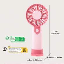 AOYI Mini Hand Fan Portable, Rechargeable Personal Handheld Fan, 3 Wind Settings, 300mAh Battery, Makeup Lash Drying Fan, Summer Essentials, For Women, Home, Office, Travel, Vacation, Work, Sturdy - Desktop Fan - View 8